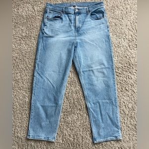 American Eagle Sz 16 Womens Stretch Favorite Boyfriend Light Wash Jeans